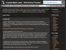 Tablet Screenshot of crystalmathlabs.com